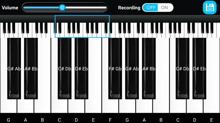 Piano Keyboard android App screenshot 0