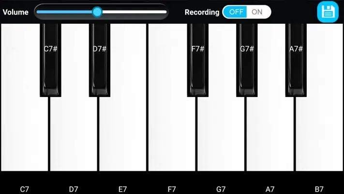 Piano Keyboard android App screenshot 1